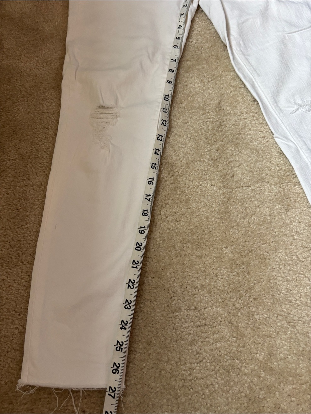 Madewell White Distressed Skinny Jeans - Picture 8 of 8